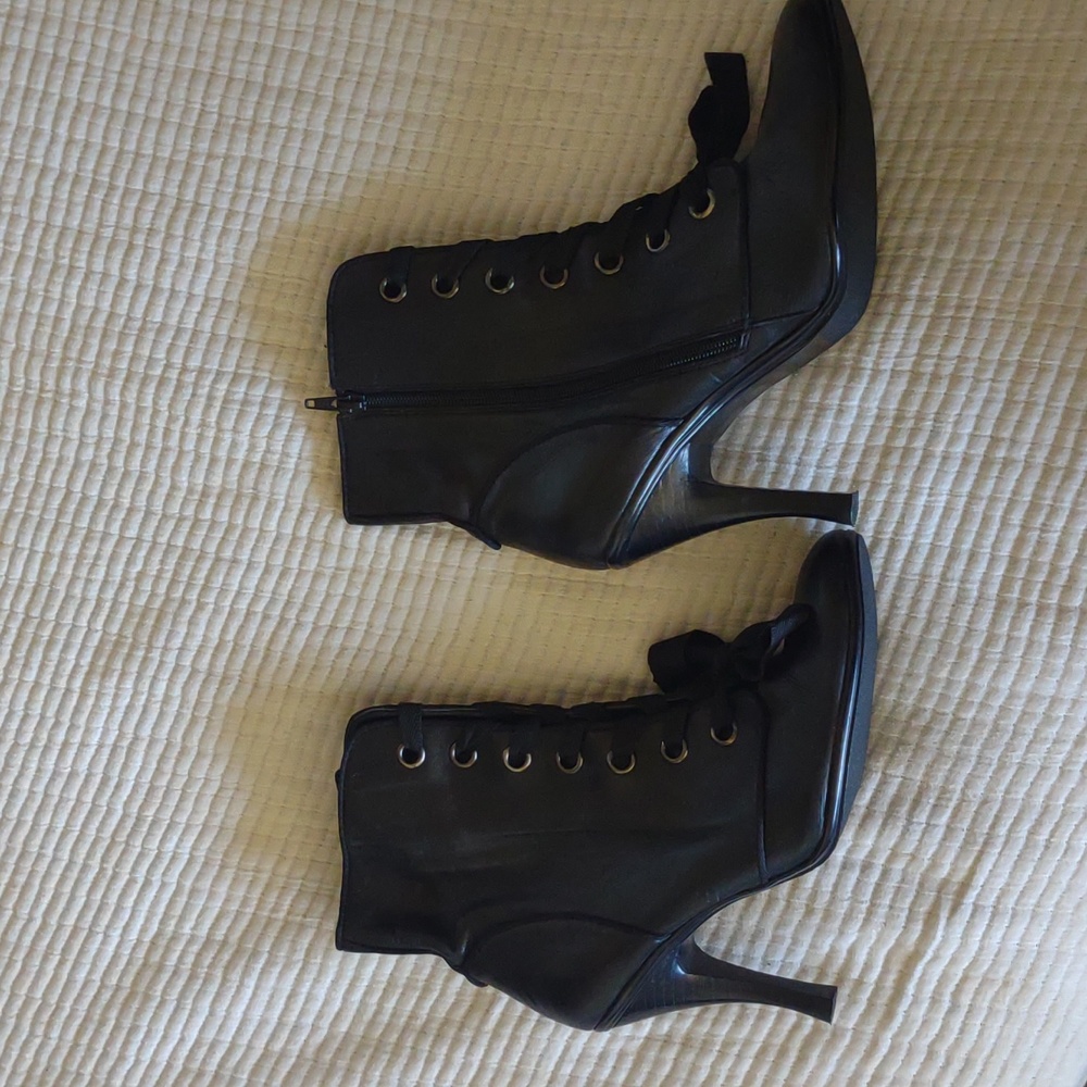 Victorian Style Leather Heels